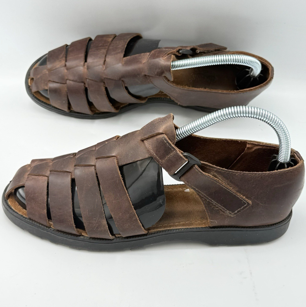 Vtg GH Bass & Co SIZE 8.5 Leather Fisherman Sandals Womens Shoes Classic Comfort